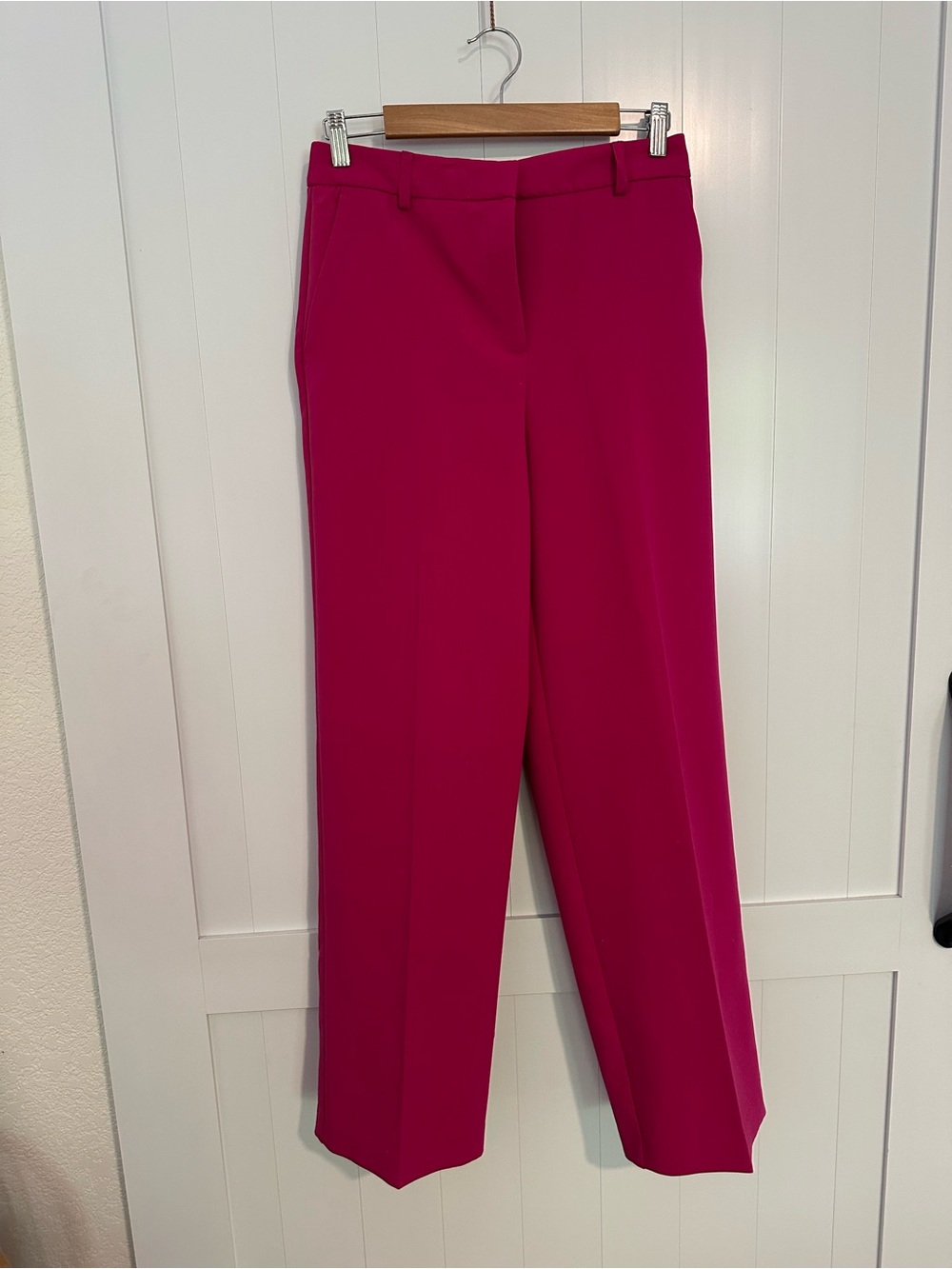 Rachel Zoe Fuchsia Straight-Leg Trousers